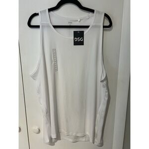 NWT DSG Men's Tank Top Pure White Size XL Running Training Gymwear Activewear